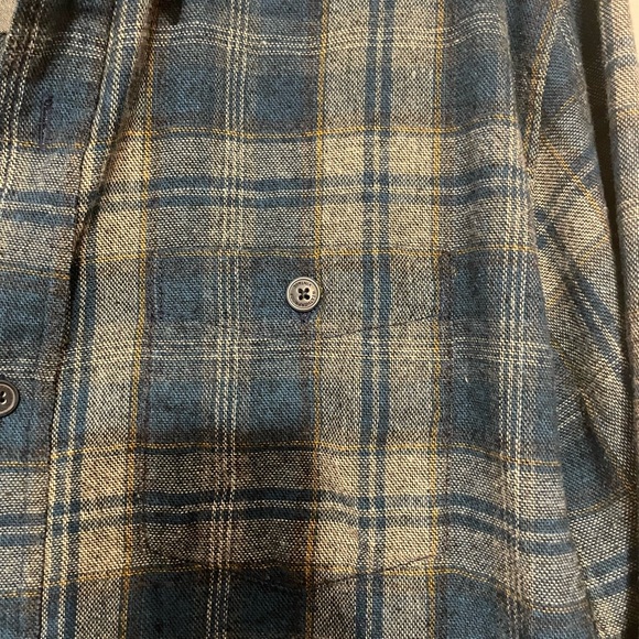 Weatherproof Vintage Men’s Blue Flannel Shirt - Size Large - Picture 3 of 9